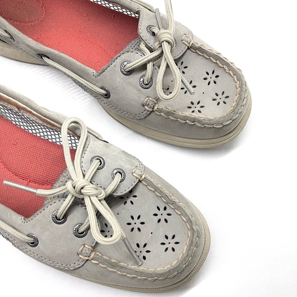 SPERRY TOP-SIDER — WOMENS ROSEFISH BOAT SHOES, MEMORY FOAM, PINK & GREY, US 7.5M - Picture 14 of 16